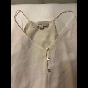 LOFT White fully lined blouse XSP